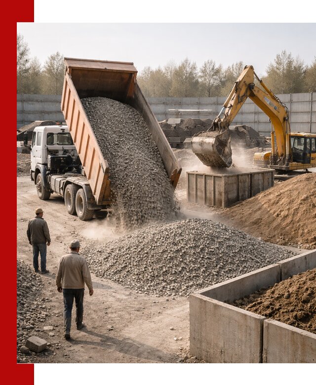 Доставка нерудных материалов с погрузкой и разгрузкой в Учалах