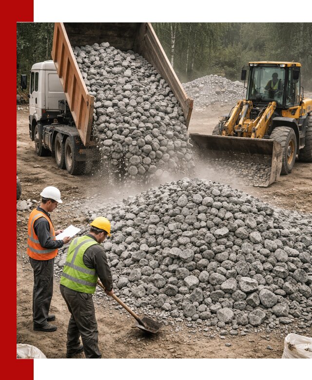 Гранитный щебень фракция 70-150 доставка в Учалах