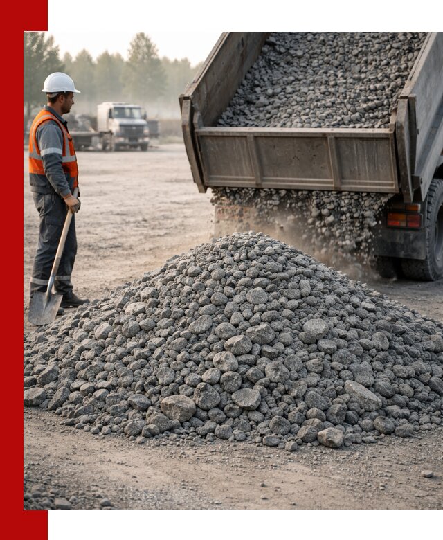 Гранитный щебень фракции 100–201 для строительства в Учалах