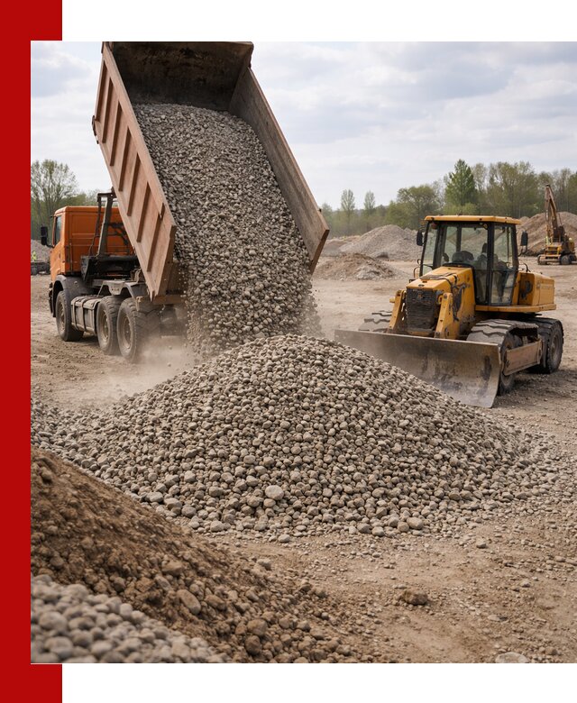 Доставка гравийного щебня фракции 40-70 в Учалах