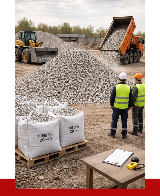 Известняковый щебень 20-40 в Учалах от 2135 р. ПРОНЕРУДЧлы
