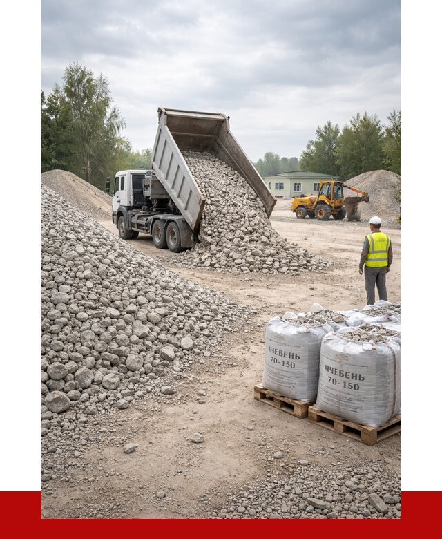 Известняковый щебень фракция 70-150 в Учалах от 1271 р. | ПРОНЕРУДЧлы