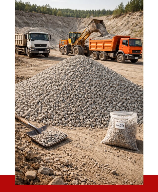 Доломитовый щебень фр. 5-20 в Учалах от 4270 р. | ПРОНЕРУДЧлы