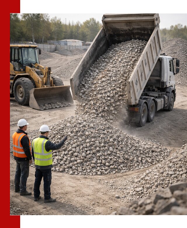 Вторичный щебень фракция 40–70 доставка в Учалах