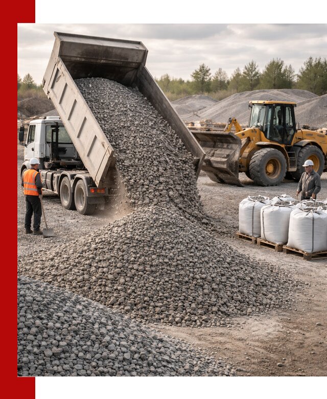 Бетонный щебень фракция 5–20 с доставкой в Учалах