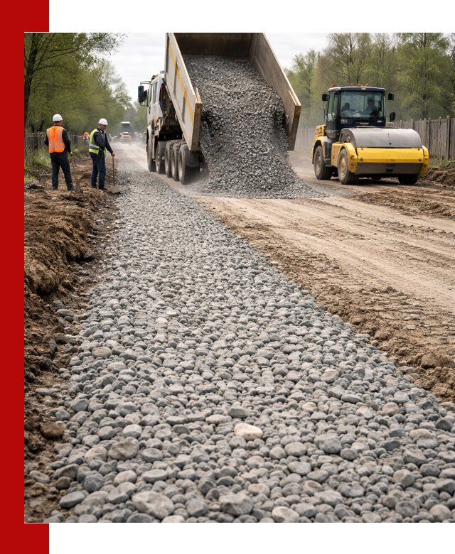 Доставка щебня для отсыпки дорог в Учалах высокого качества