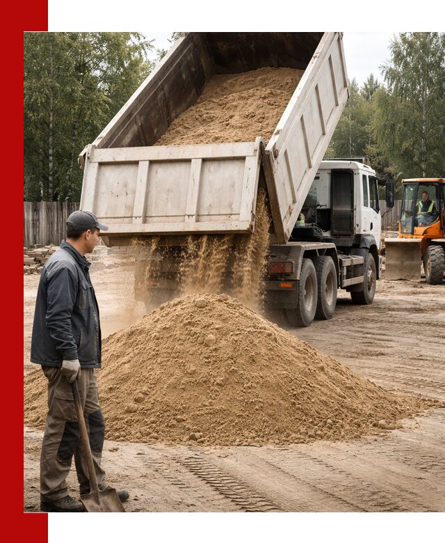 Доставка и продажа песка с разгрузкой в Учалах
