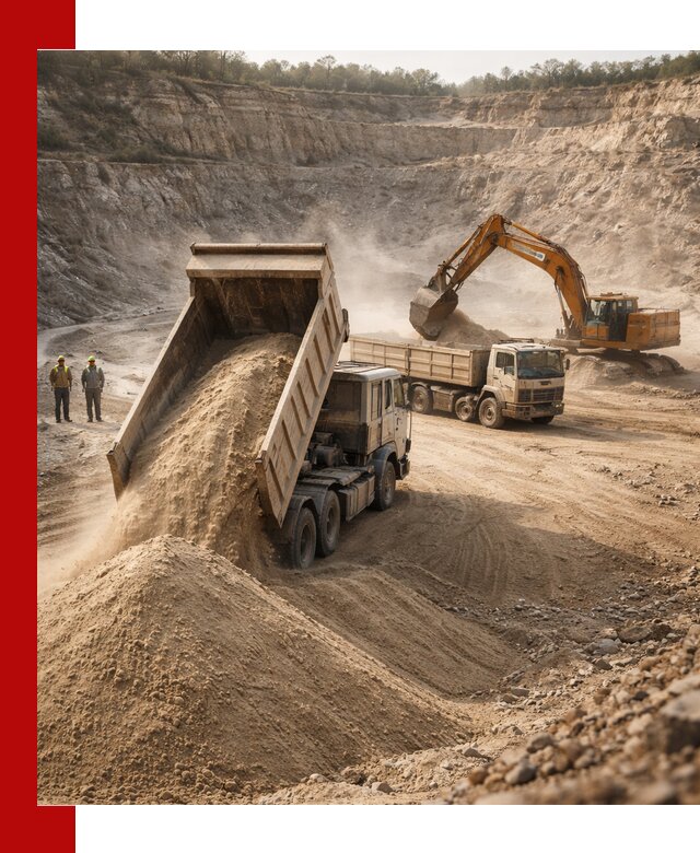 Карьерный песок навалом с доставкой в Учалах