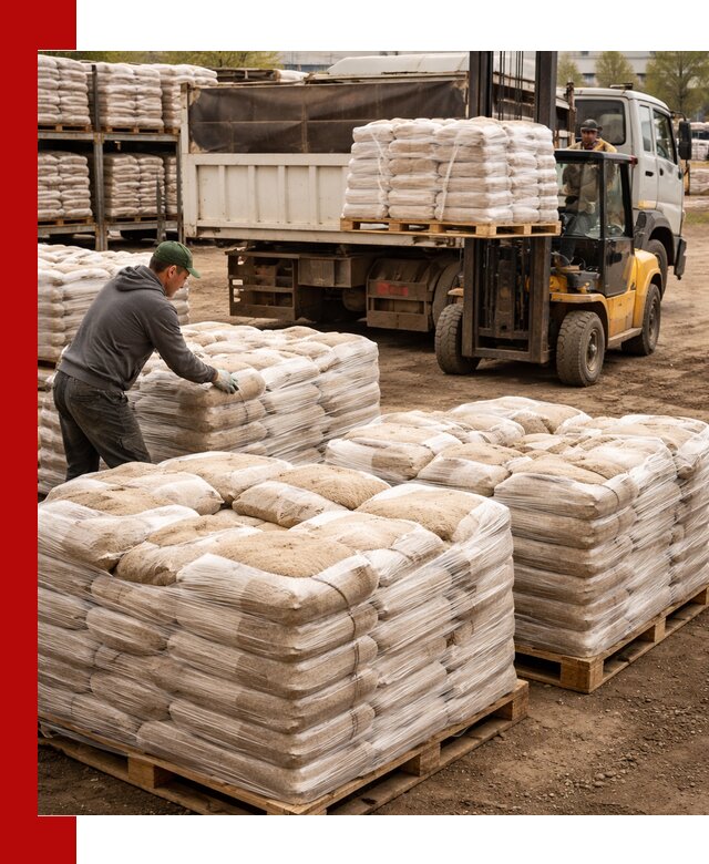 Карьерный песок в мешках с доставкой в Учалах