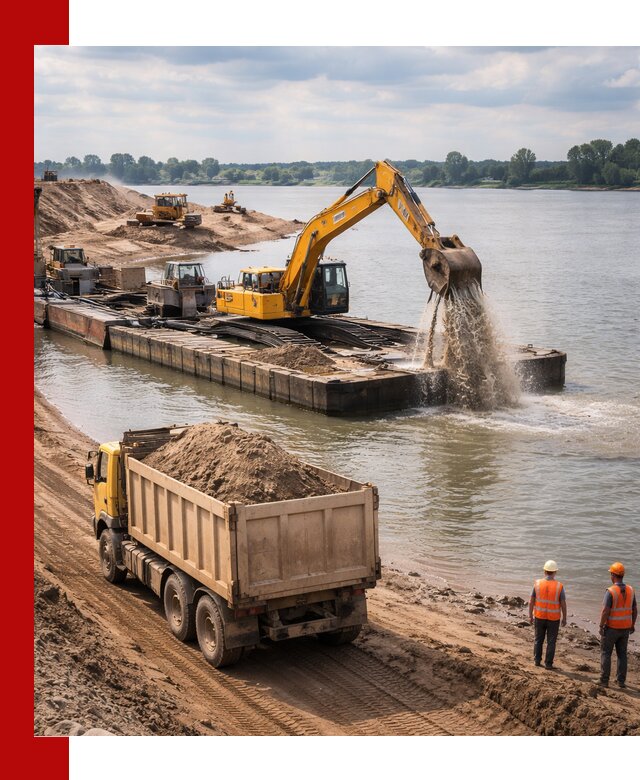 Намывной песок с доставкой в Учалах оптом и в розницу