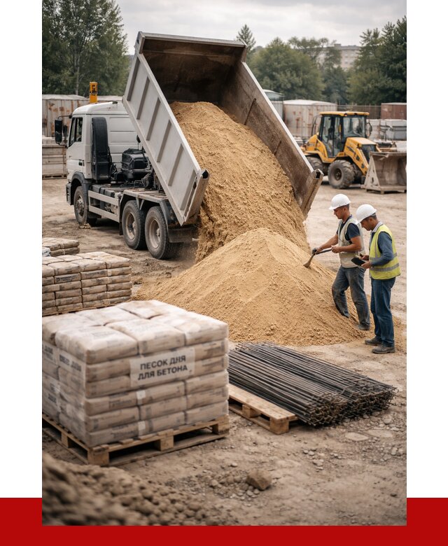 Песок для бетона в Учалах от 2542 р. с доставкой, ПРОНЕРУДЧлы