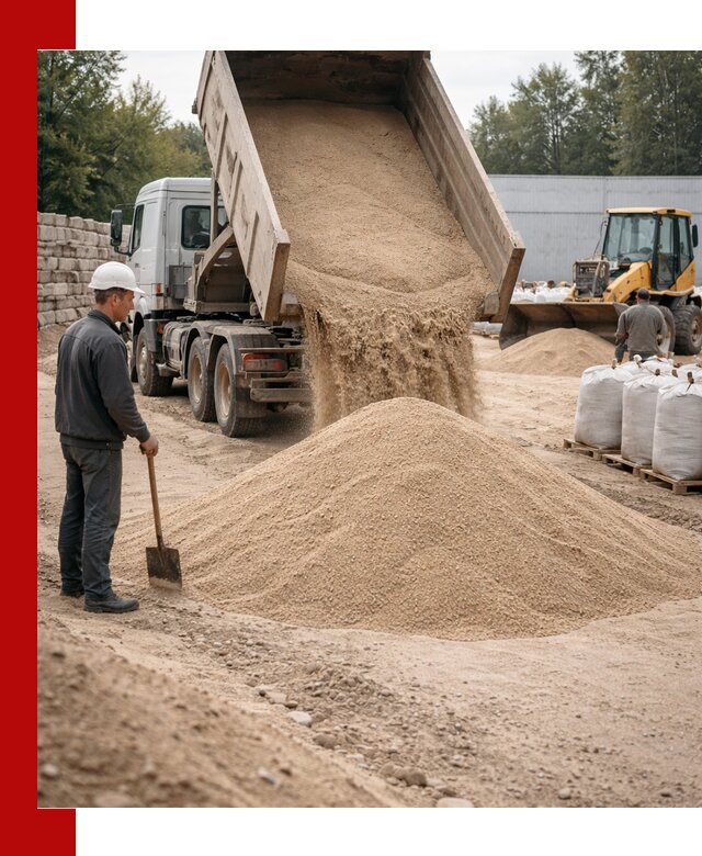 Кварцевый песок фракция 0–3 мм с доставкой в Учалах