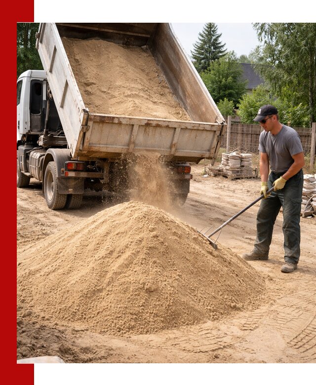 Доставка сухого песка самосвалами в Учалах