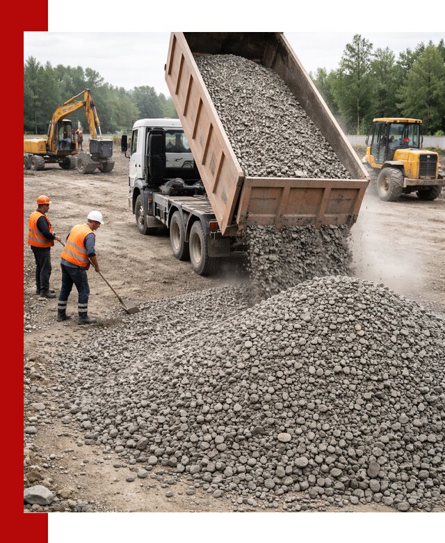 Доставка гравия фракции 40-70 в Учалах оптом и в розницу