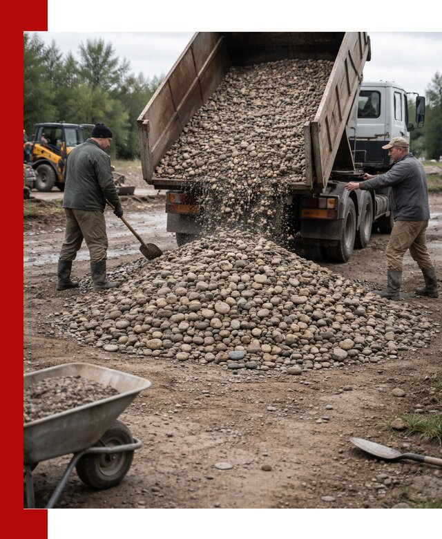 Доставка гальки речной оптом и в розницу в Учалах