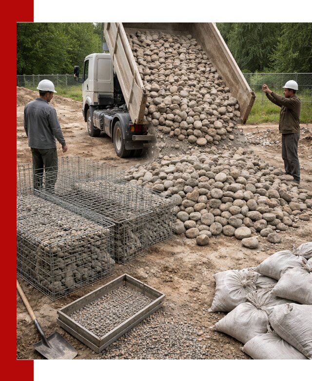 Камень для габионов фракция 70–151 в Учалах