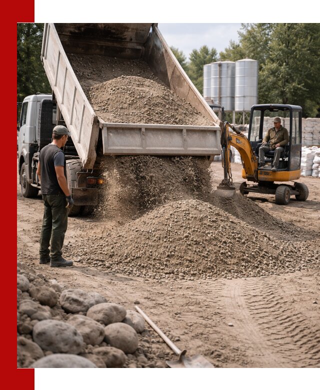 Доставка ПГС С3 в Учалах самосвалами и миксерами