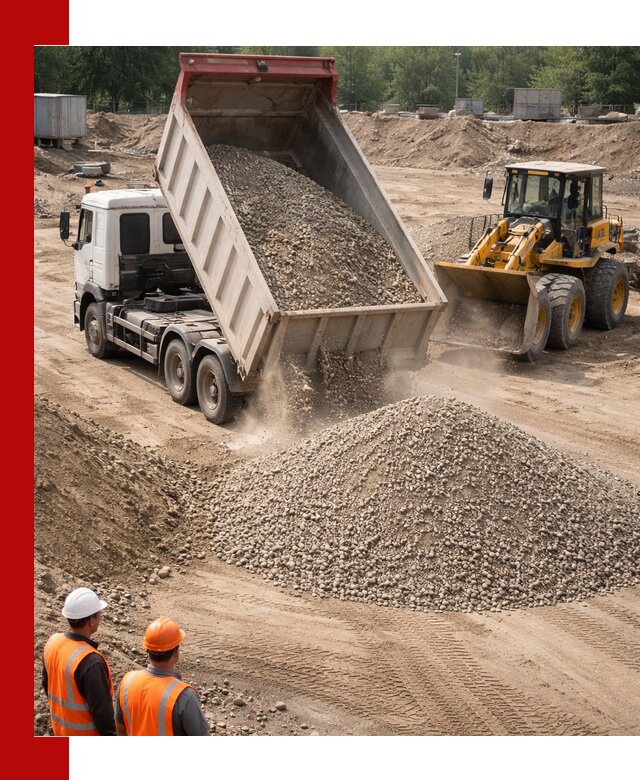 Щебень с песком (ЩГПС С2) с доставкой в Учалах