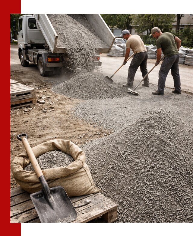 Отсев для тротуарной плитки в Учалах — доставка и укладка