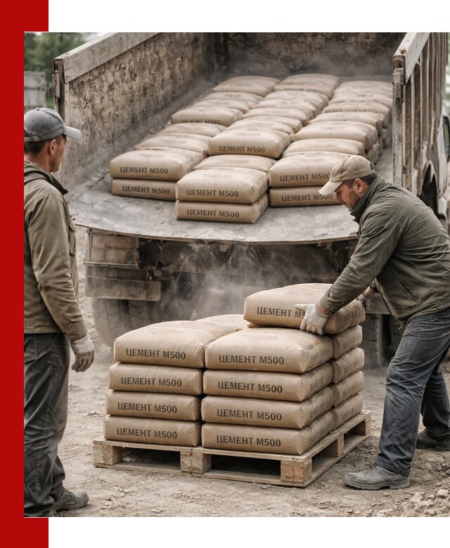 Цемент М500 с доставкой самосвалом в Учалах