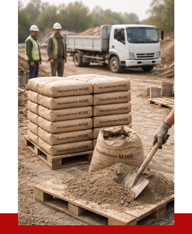 Пескобетон М300 в Учалах с доставкой от 4728 р. за куб | ПРОНЕРУДЧлы