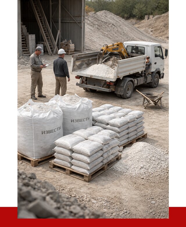 Известь строительная в Учалах с доставкой от 4270 р. | ПРОНЕРУДЧлы
