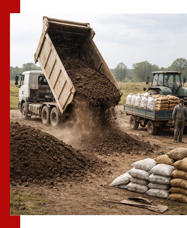 Доставка грунта и удобрений оптом в Учалах для сельхоз и строительства
