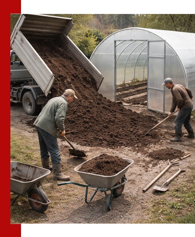 Грунт для теплицы с доставкой в Учалах — плодородный субстрат под растения