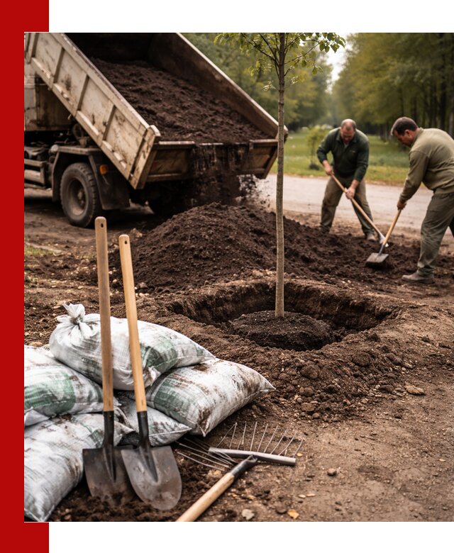 Грунт для посадки деревьев в Учалах — доставка и подготовка почвы