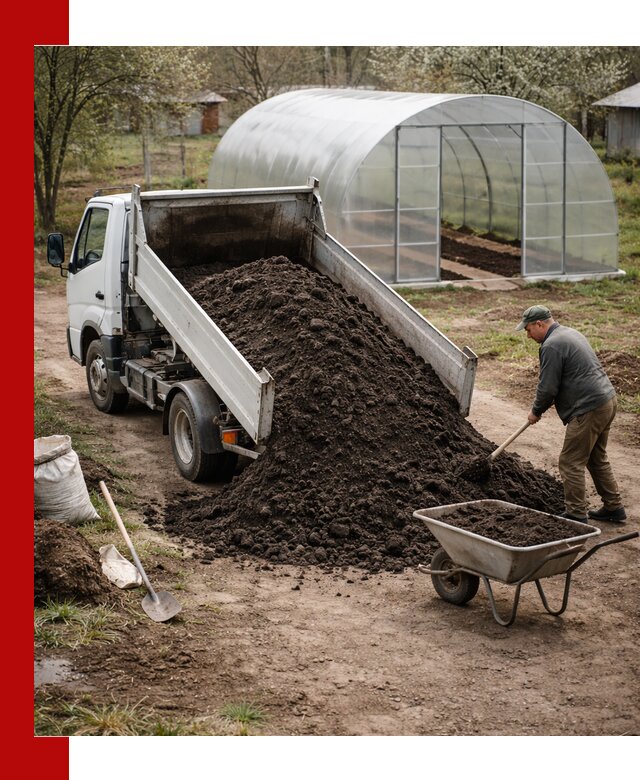 Чернозем для теплицы с доставкой в Учалах