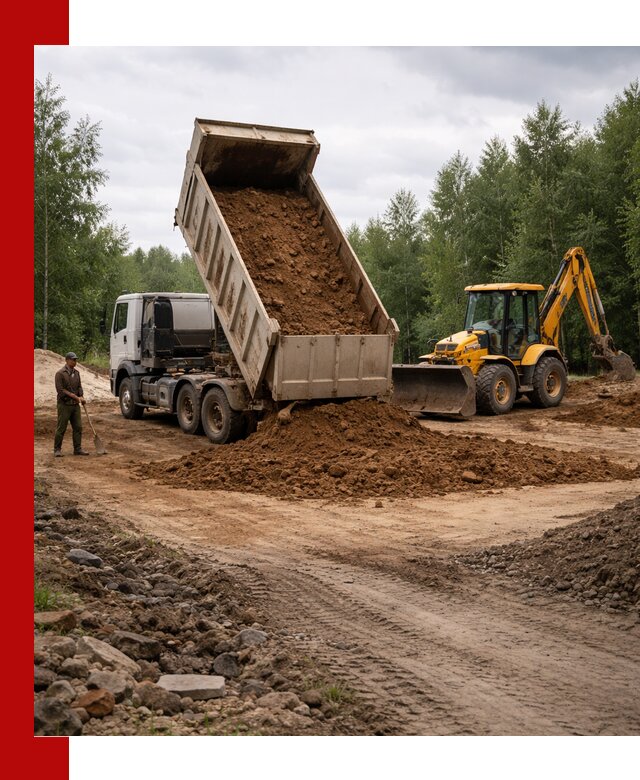 Доставка суглинка самосвалами в Учалах подсыпка и планировка
