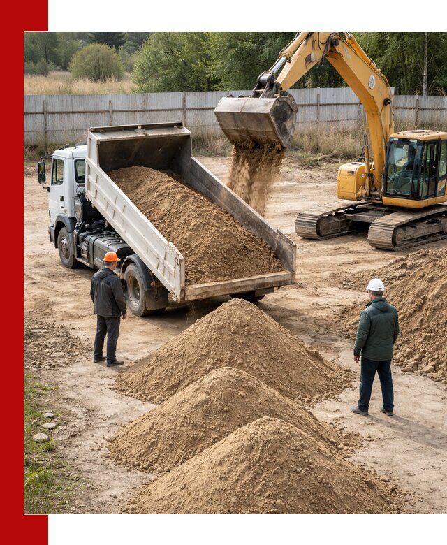 Доставка супеси вагонными и автопартиями в Учалах