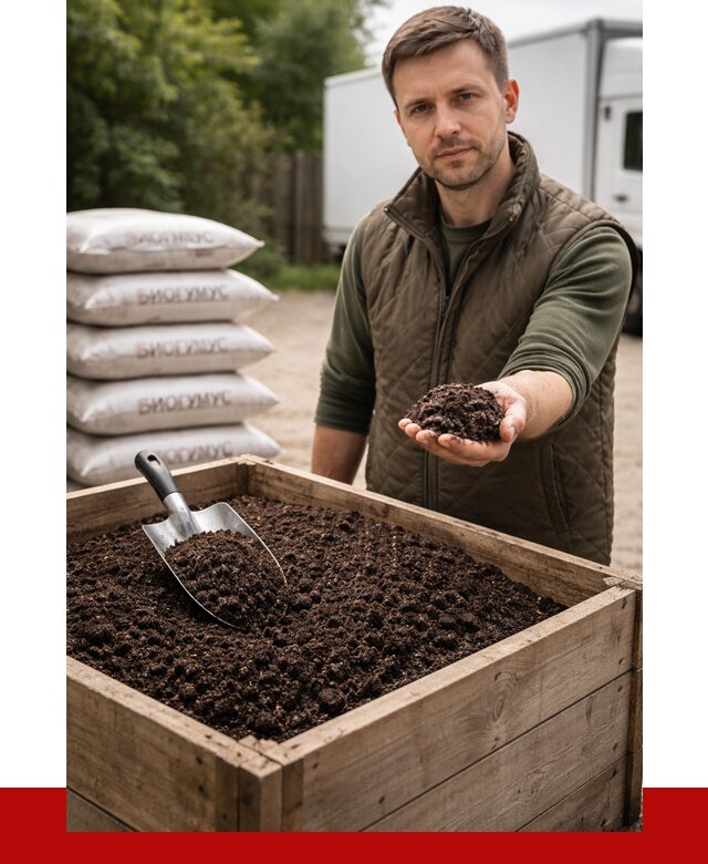 Купить биогумус в Учалах с доставкой от 8642 р. за куб | ПРОНЕРУДЧлы