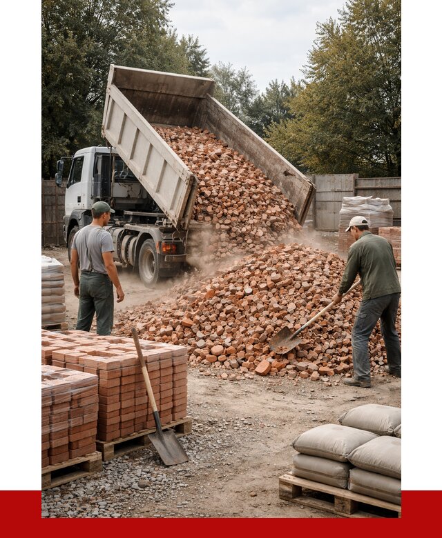 Бой кирпича в Учалах с доставкой от 4270 руб/куб | ПРОНЕРУДЧлы