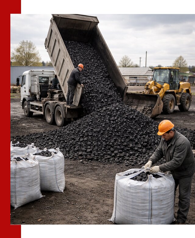 Доставка каменного угля в Учалах оптом и в розницу