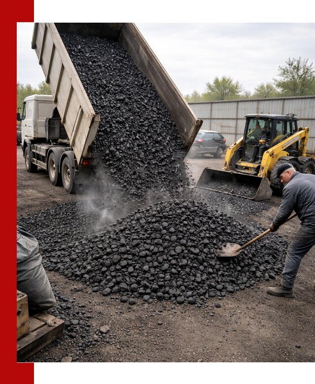 Доставка угля орех в Учалах оптом и в розницу