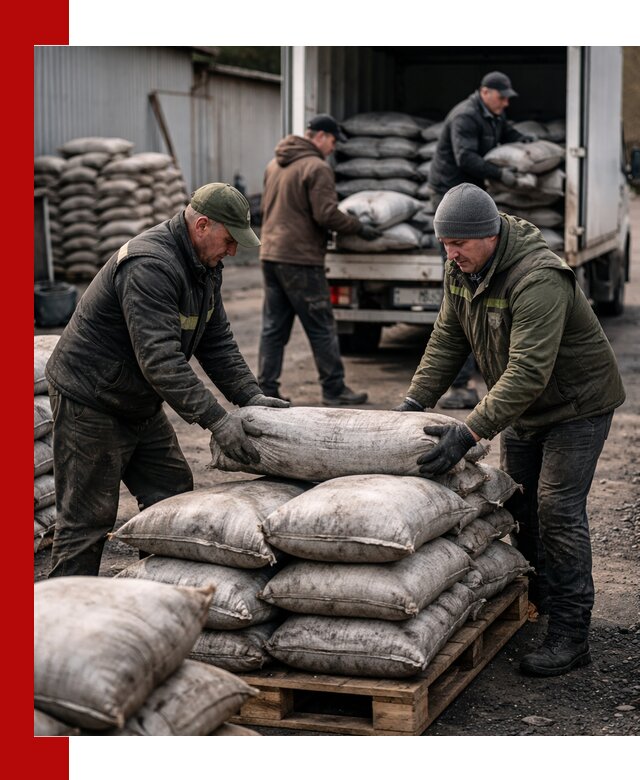 Доставка угля в мешках по выгодным ценам в Учалах