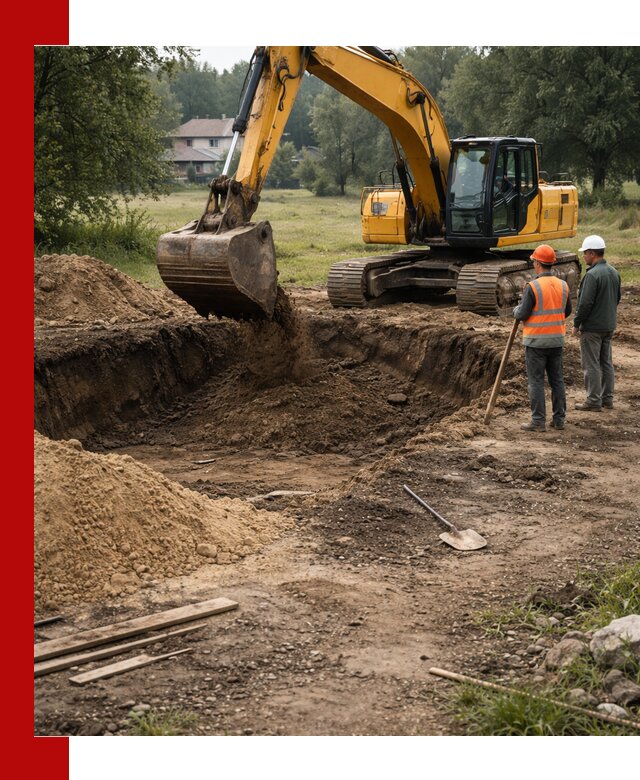 Рытье котлована под фундамент в Учалах (быстро и недорого)